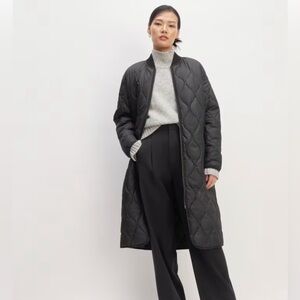 Everlane ReNew Long Liner Jacket Black